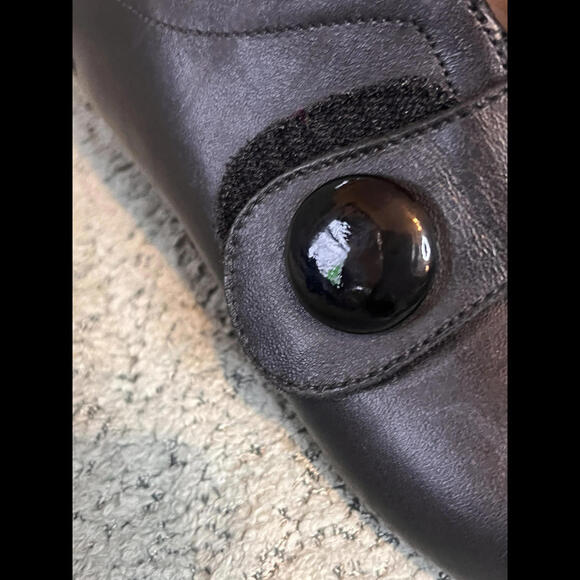 Kumpfs (Ziera)Black Leather Rubber Sole Comfort Shoe - Mary Janes 37. 7..5 (US) - Picture 7 of 9